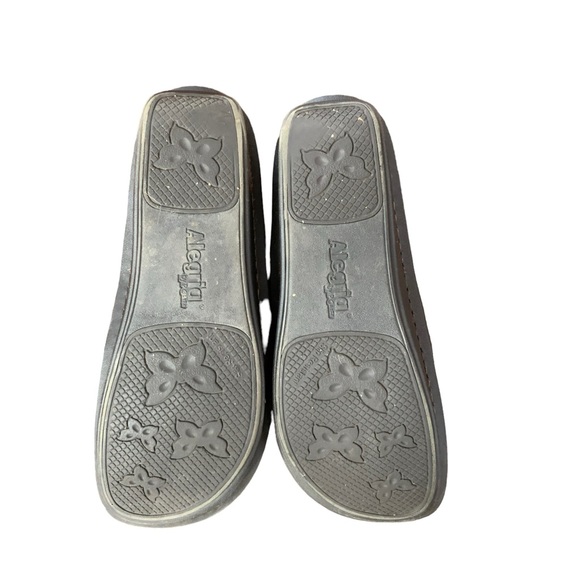 Alegria All-662 Alli Womens 6-6.5/36 Slip On Shoes Brown Leather Nurse Clogs Gre - Picture 8 of 10